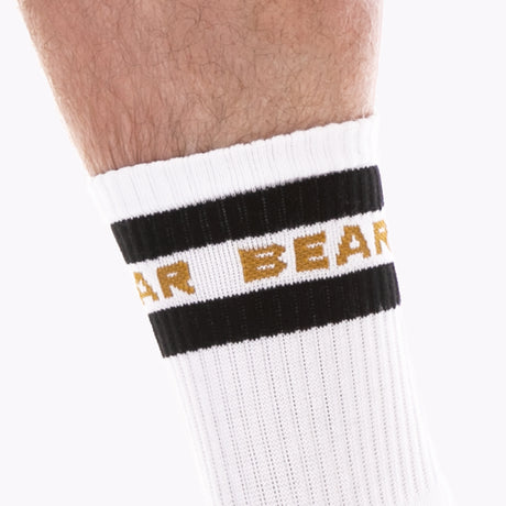Barcode Berlin Half Fetish Socks Bear White Black