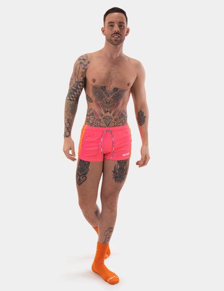 Barcode Berlin Short Timur Neon Pink Neon Orange