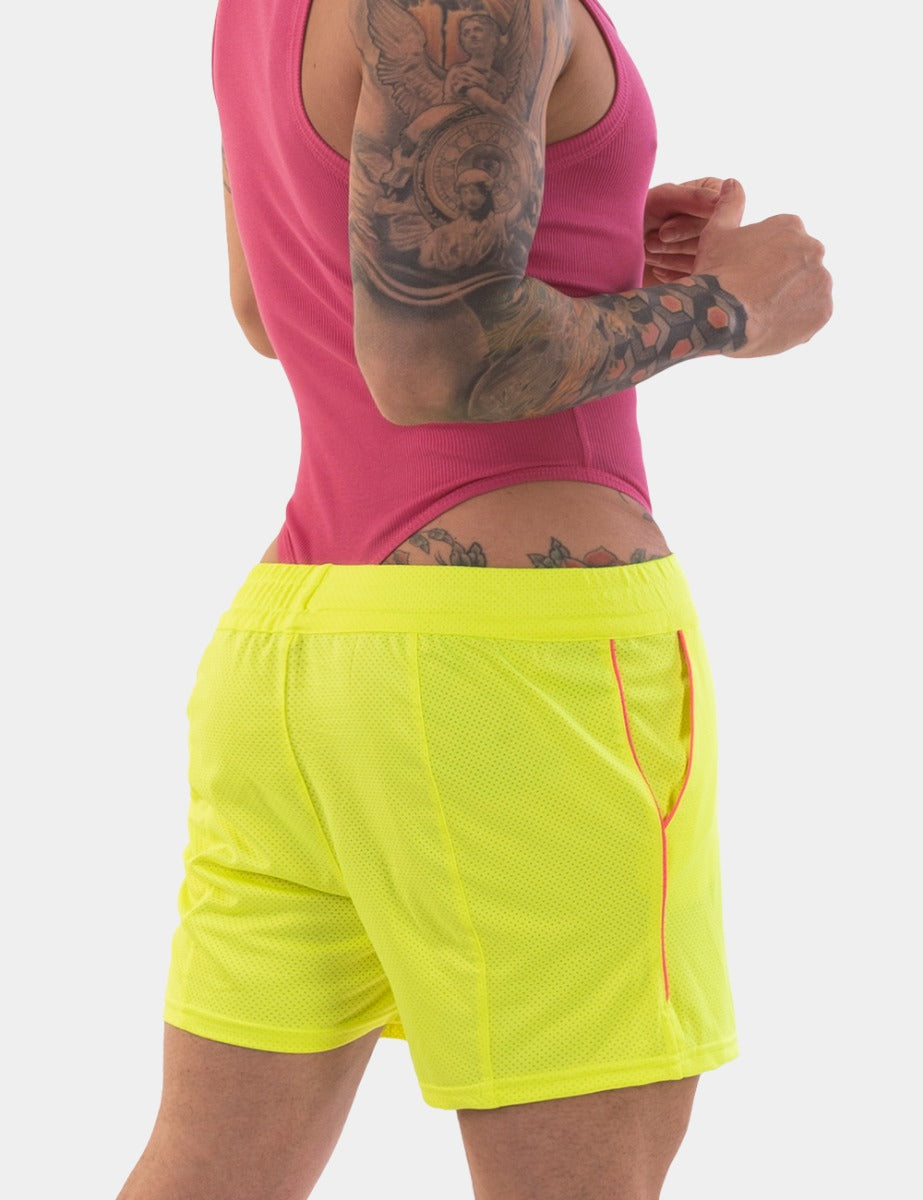 Barcode Berlin Short Luka Neon Green Neon Pink