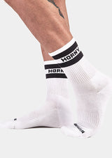 Barcode Berlin Half Fetish Socks Horny White Black