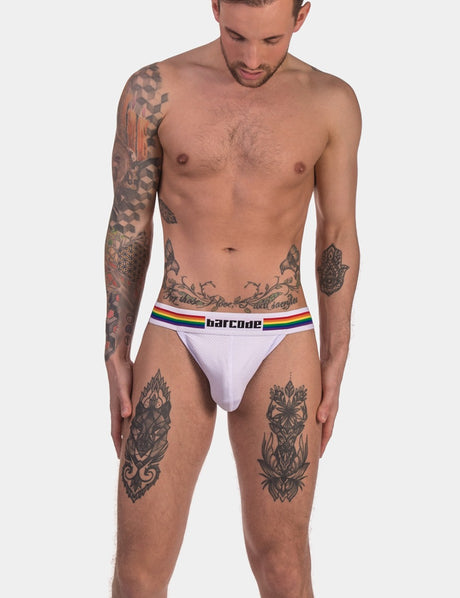 Barcode Berlin Pride Jock White