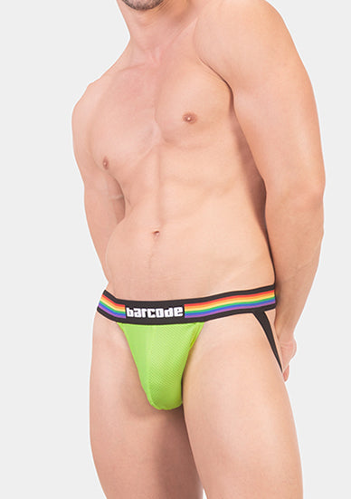 Barcode Berlin Pride Jock Neon Green