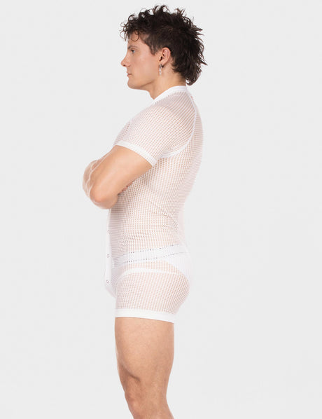 Barcode Berlin Mesh Union Suit Ruriko White