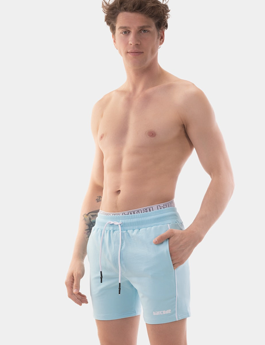 Barcode Berlin Fleece Short Lukio Sky Blue