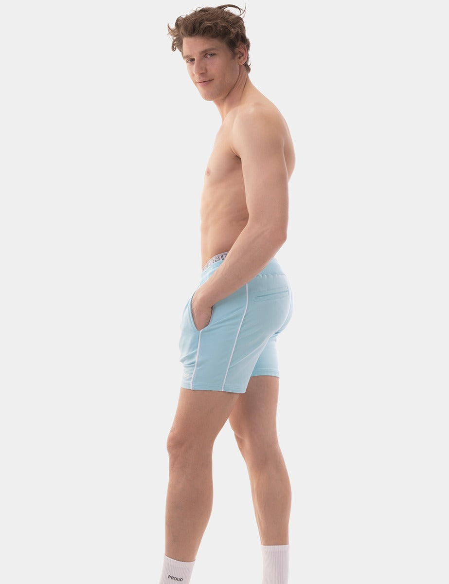 Barcode Berlin Fleece Short Lukio Sky Blue