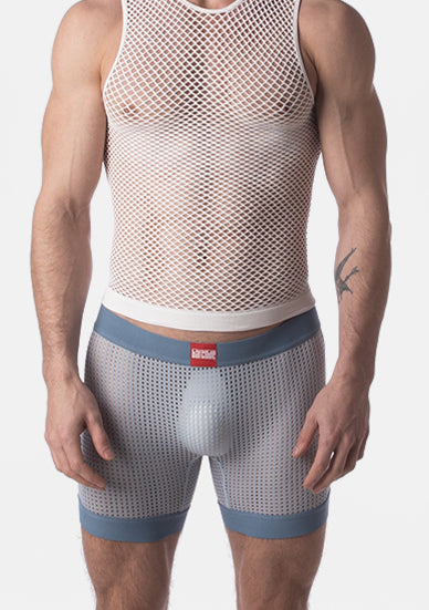 Barcode Berlin Mesh Short Rupo Blue Beige