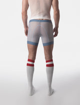 Barcode Berlin Mesh Short Rupo Blue Beige