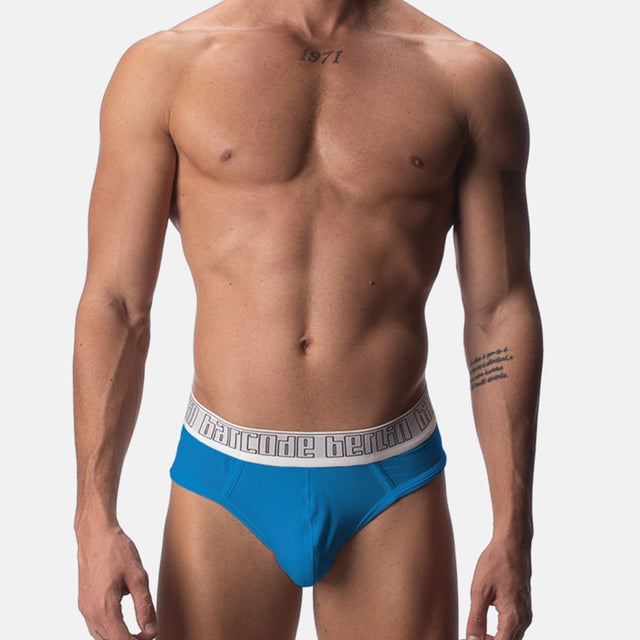 Barcode Berlin Hip Brief Blue White