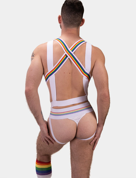 Barcode Berlin Body Harness Pride White