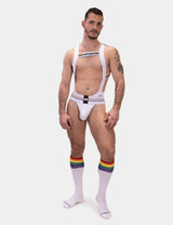 Barcode Berlin Body Harness Pride White