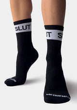 Barcode Berlin Fashion Half Socks Slut Black White