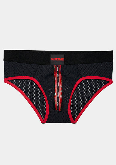 Barcode Berlin Mesh Brief Sicile Black Red