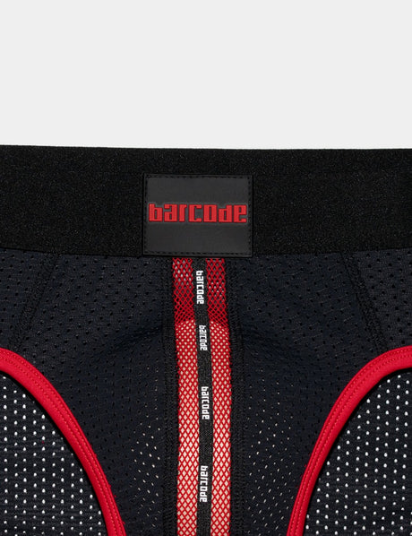 Barcode Berlin Mesh Brief Sicile Black Red