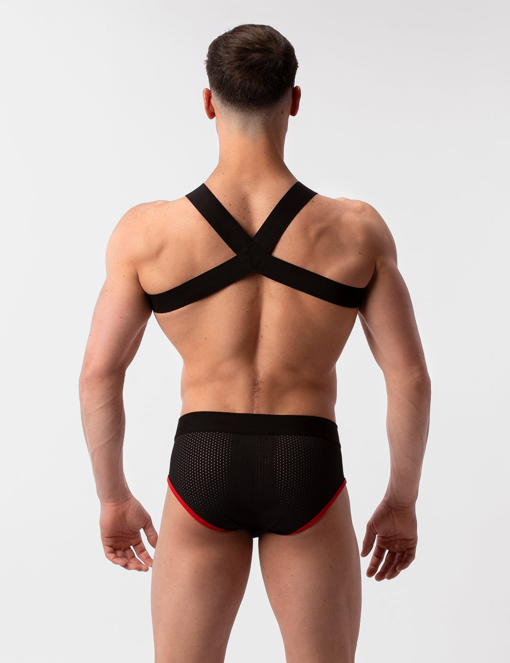 Barcode Berlin Mesh Brief Sicile Black Red