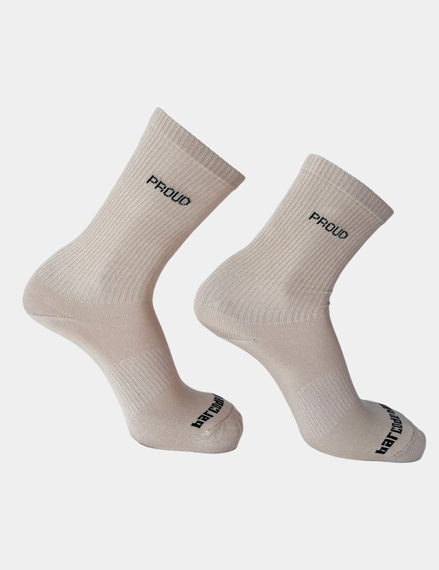 Barcode Berlin Proud Gym Socks Beige