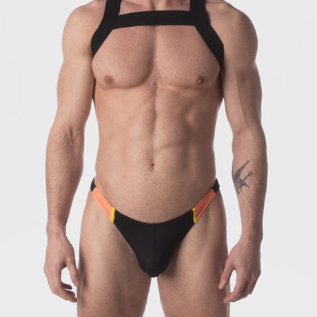 Barcode Berlin Thong Ronak Black Yellow Orange