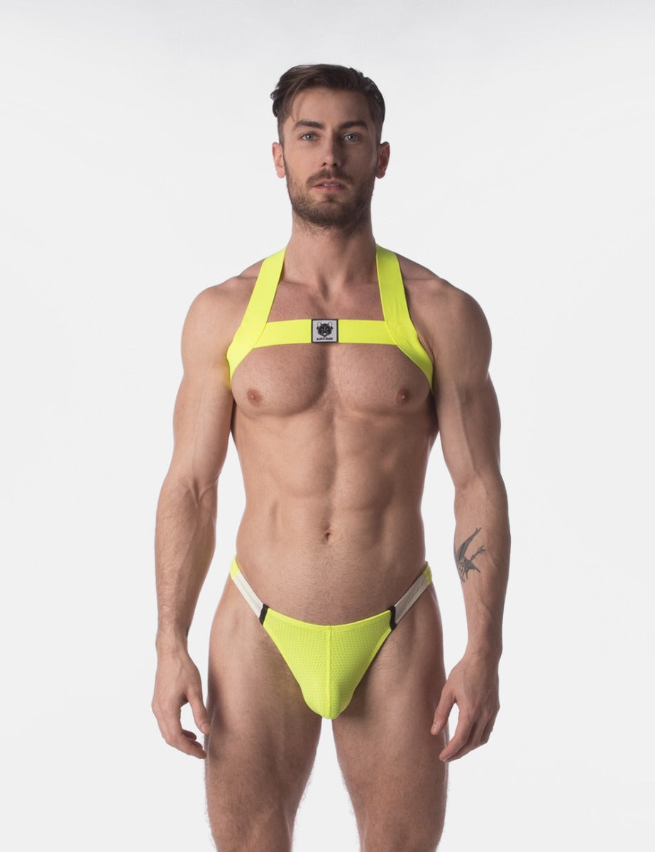 Barcode Berlin Thong Ronak Neon Green White Black