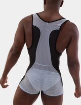 Barcode Berlin Singlet Sanke Blue Beige