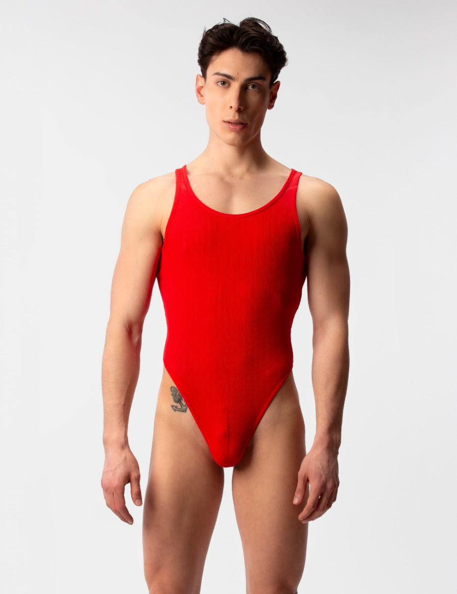 Barcode Berlin Ribbed Body Assi Red