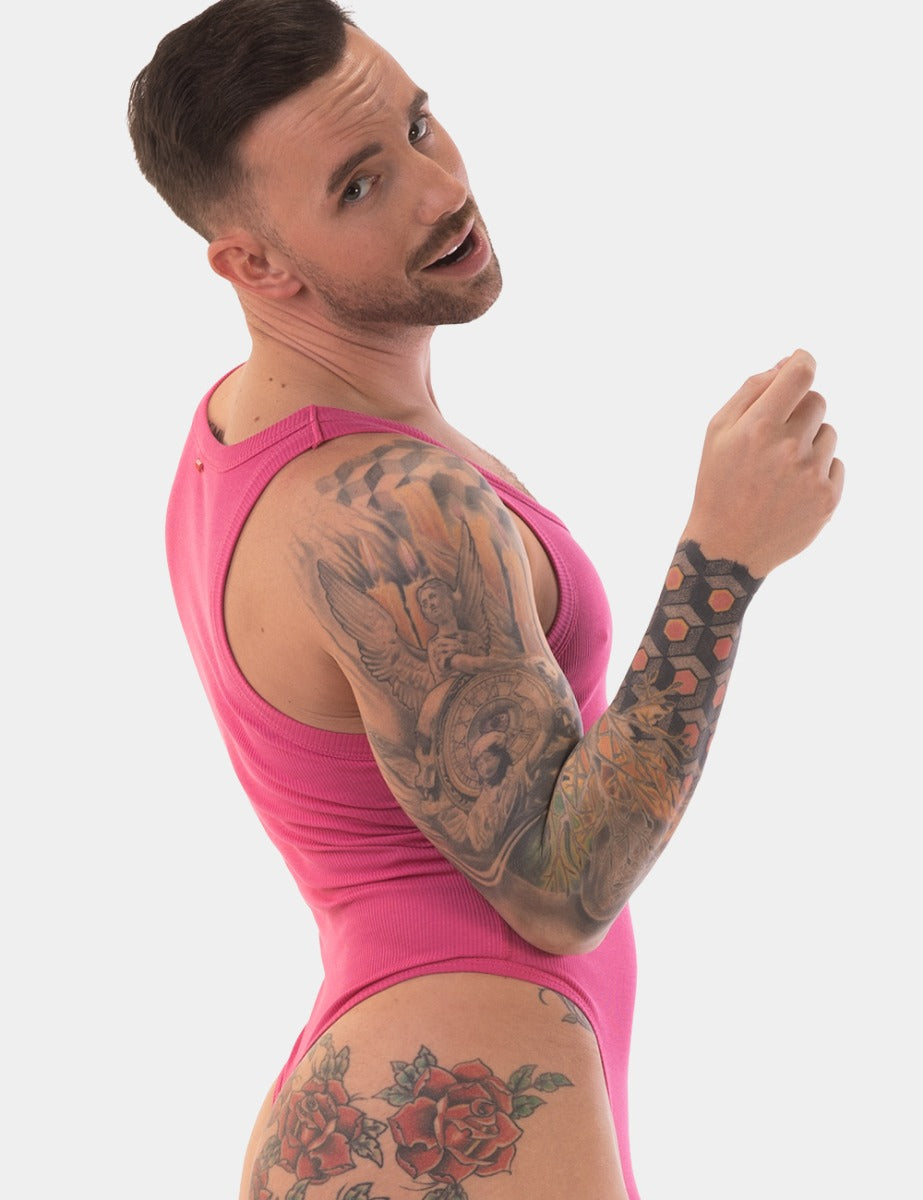 Barcode Berlin Ribbed Body Assi Pink