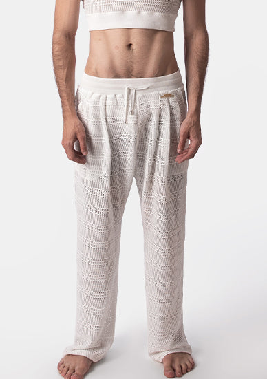 Barcode Berlin Pants Salvador White