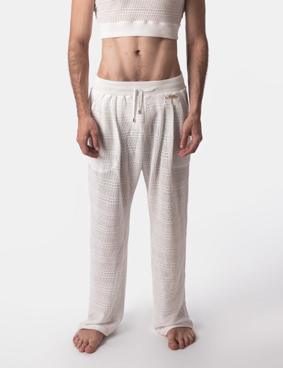 Barcode Berlin Pants Salvador White