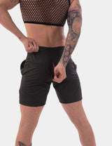 Barcode Berlin Zipper Short Doraf Black