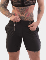 Barcode Berlin Zipper Short Doraf Black