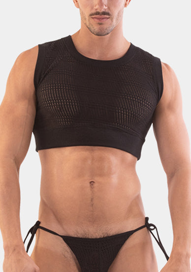 Barcode Berlin ER Crop Top Luz Black