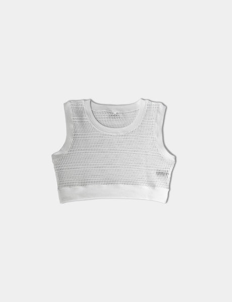 Barcode Berlin ER Crop Top Luz White