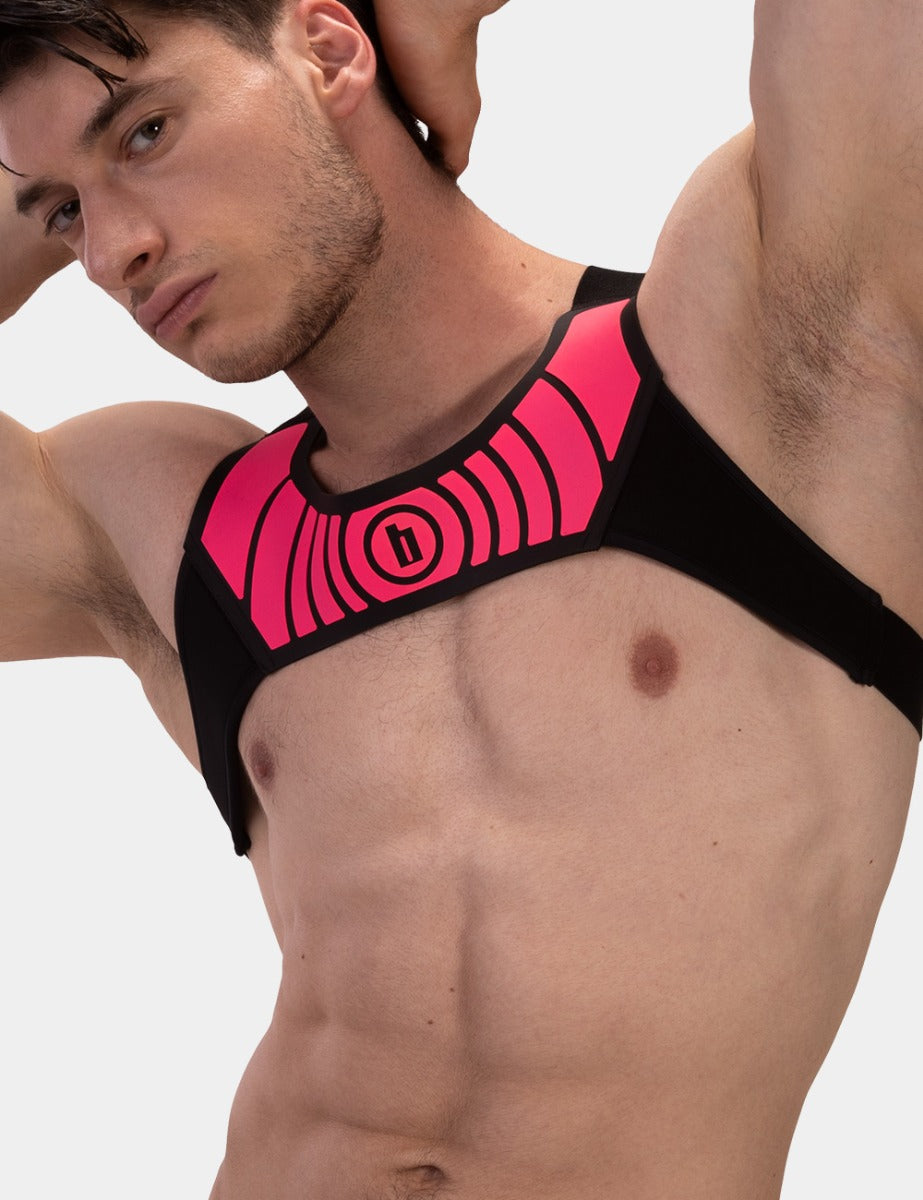 Barcode Berlin Harness Vacal Black Neon Pink