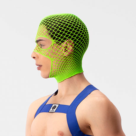 Barcode Berlin Fishnet Mask Sicily Neon Green