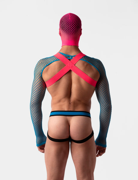 Barcode Berlin Fishnet Mask Sicily Neon Pink