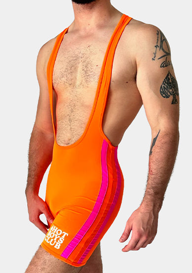 Barcode Berlin Neon Singlet Roman Neon Orange Neon Pink