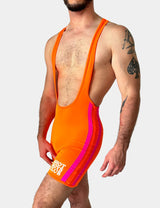 Barcode Berlin Neon Singlet Roman Neon Orange Neon Pink