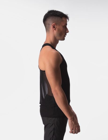 Barcode Berlin Mesh Tank Top Obak Black