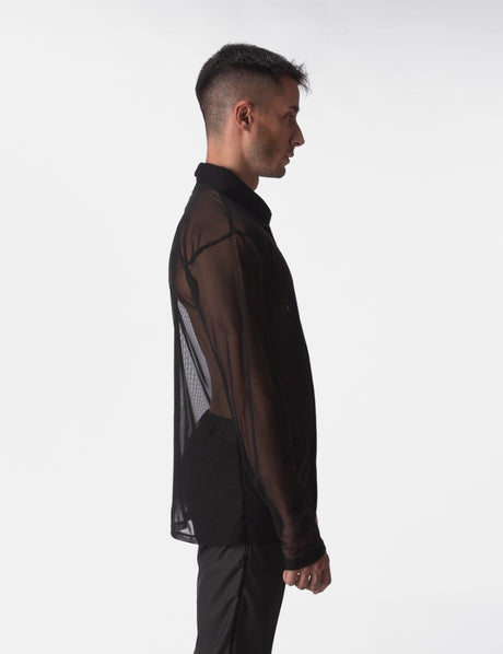 Barcode Berlin Mesh Shirt Tata Black