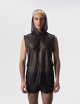 Barcode Berlin Mesh Hoody Gaben Black