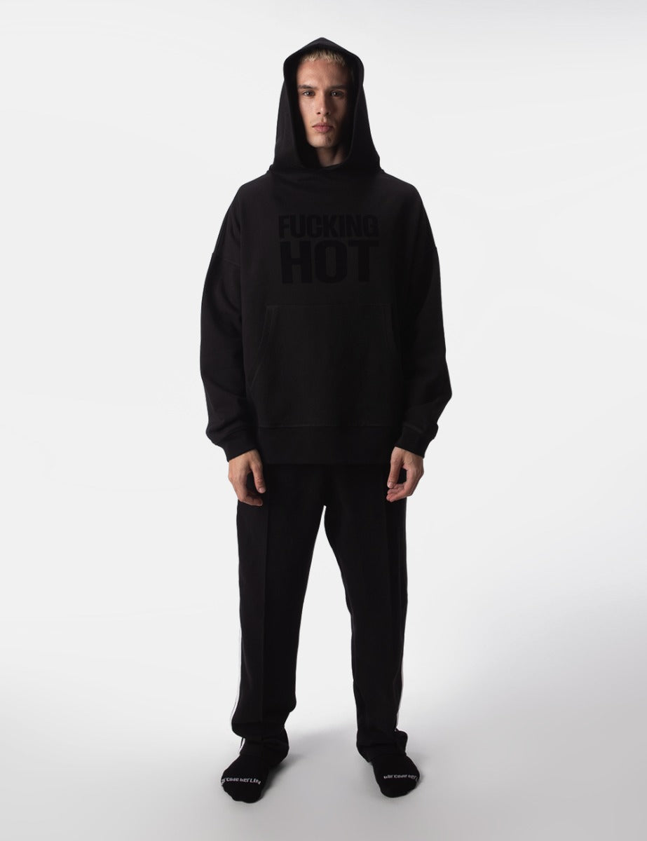 Barcode Berlin Fleece Hoody Fucking Hot Black