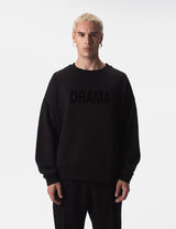 Barcode Berlin Fleece Pullover Drama Black