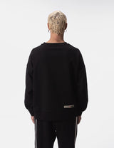 Barcode Berlin Fleece Pullover Drama Black