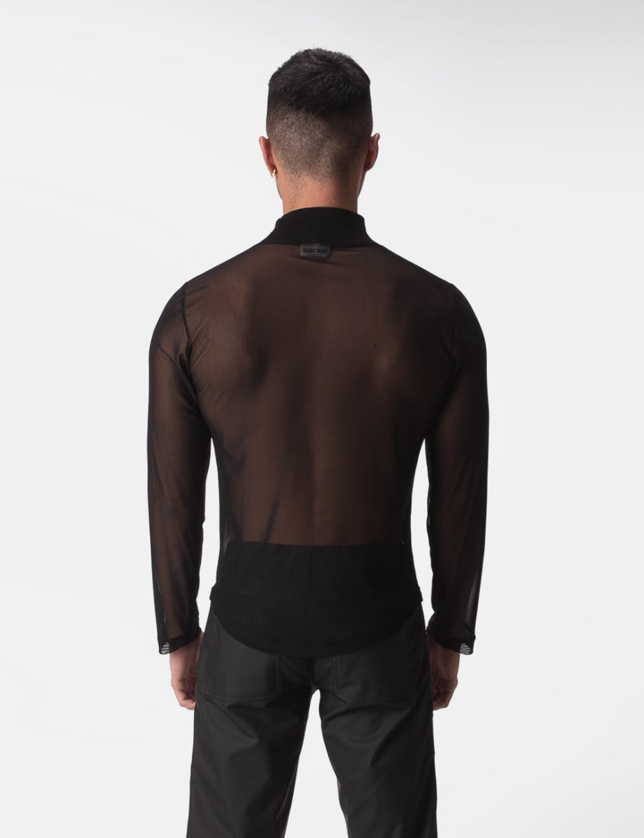 Barcode Berlin Mesh Turtle Neck Rafi Black