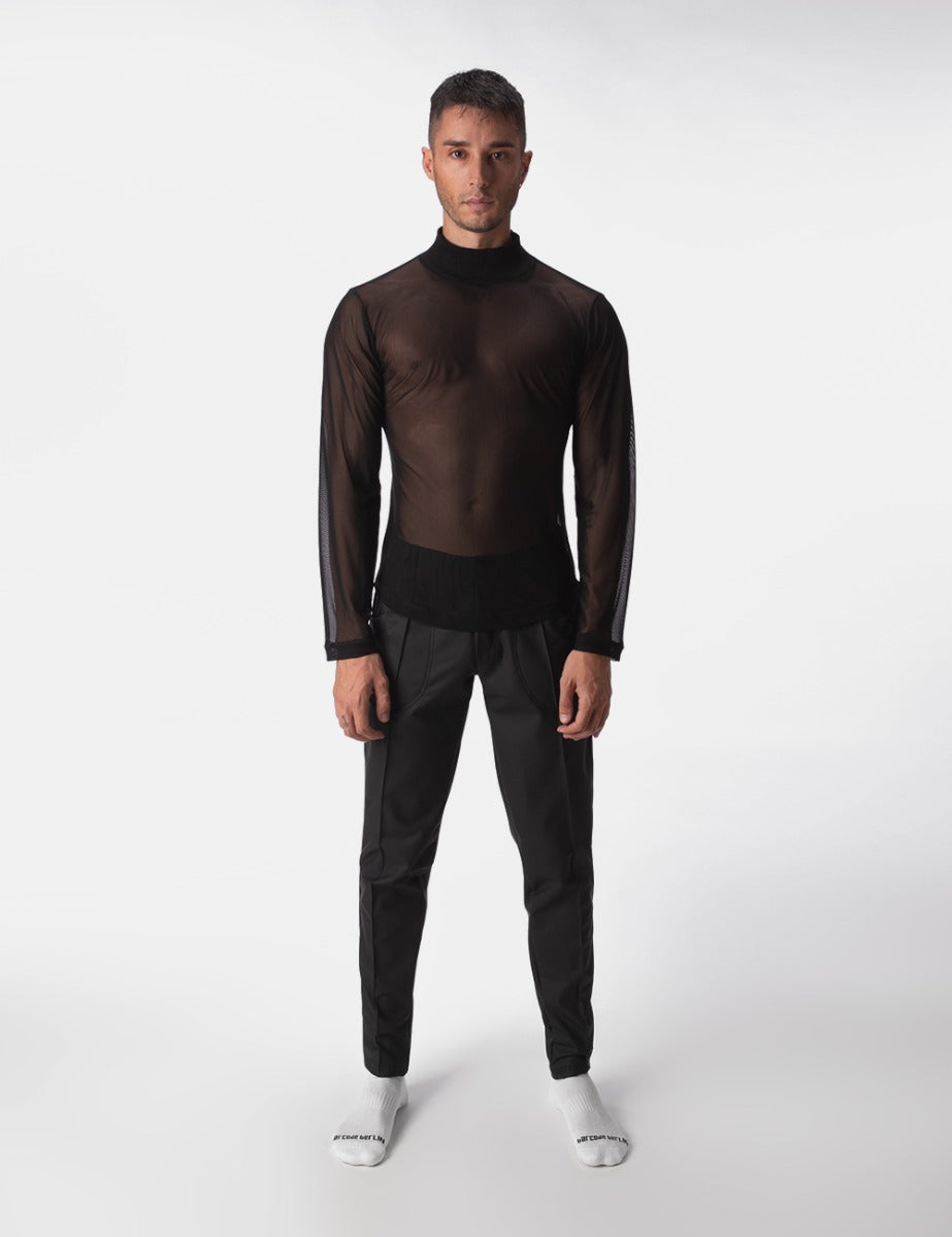 Barcode Berlin Mesh Turtle Neck Rafi Black