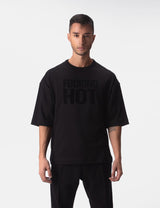 Barcode Berlin Oversized T Shirt Fucking Hot Black