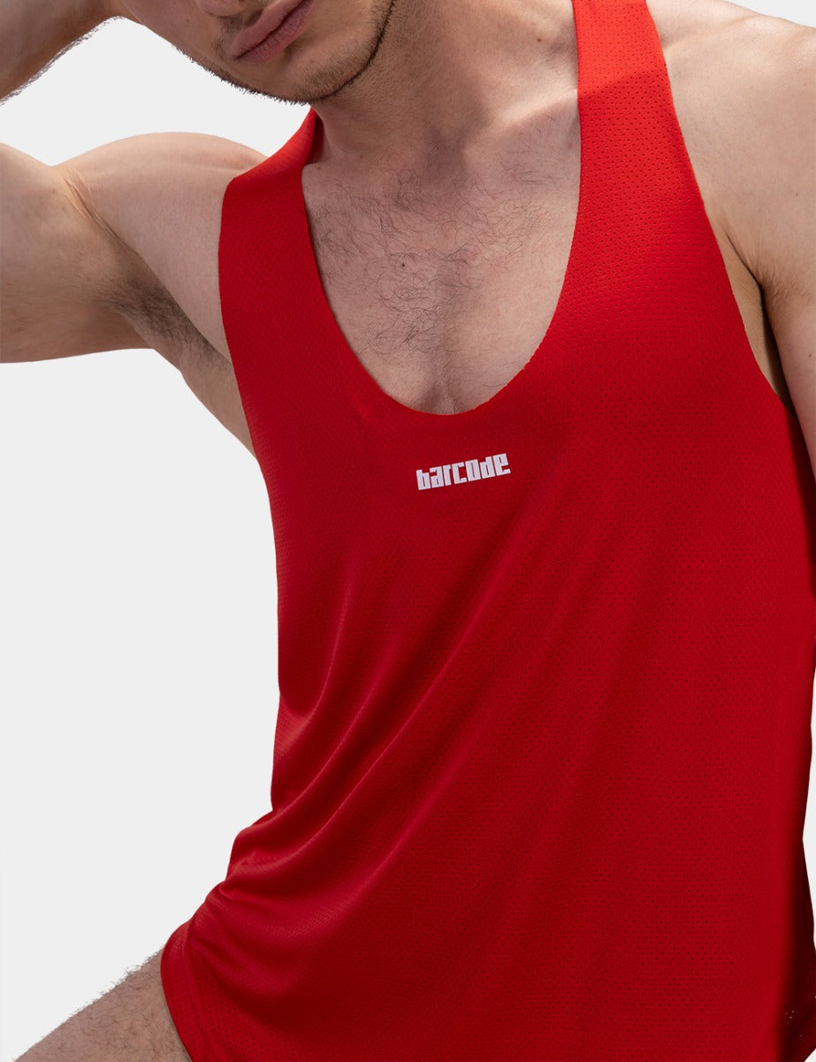 Barcode Berlin Tank Top Siler Red