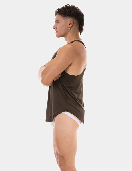 Barcode Berlin Tank Top Siler Olive