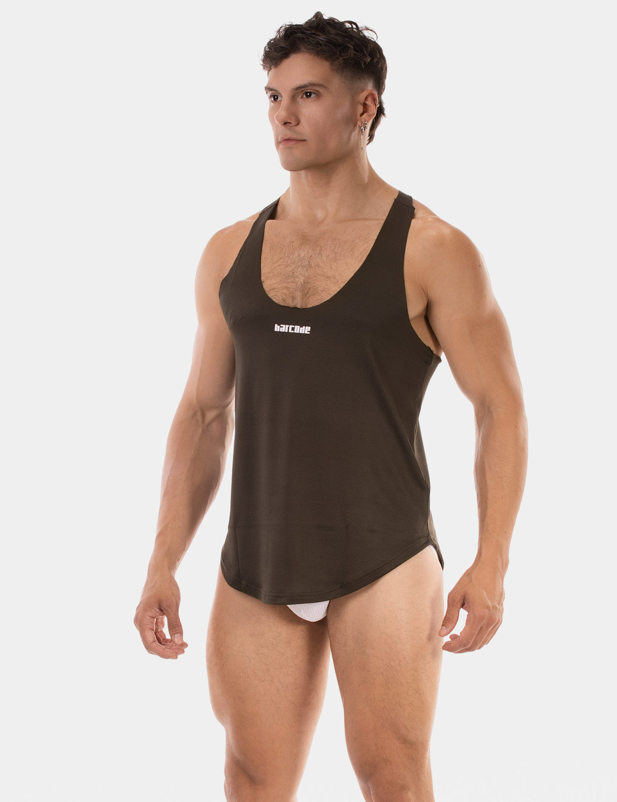 Barcode Berlin Tank Top Siler Olive