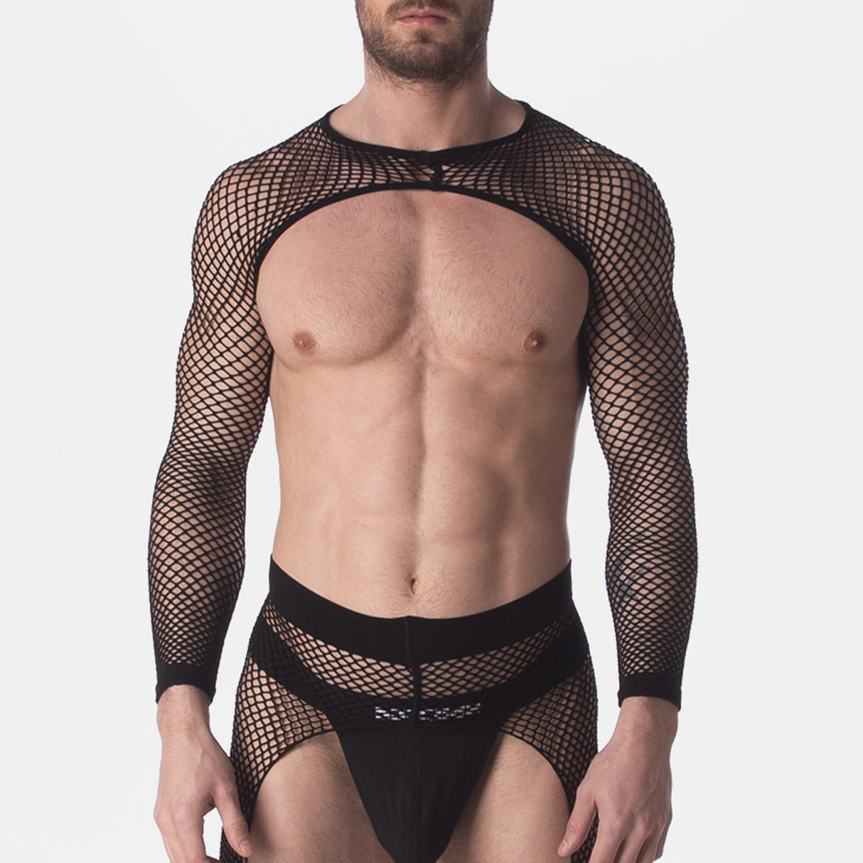 Barcode Berlin Fishnet Sleeves Poggio Black