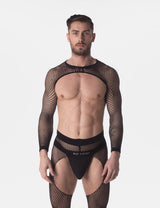 Barcode Berlin Fishnet Sleeves Poggio Black