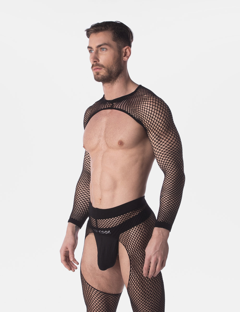 Barcode Berlin Fishnet Sleeves Poggio Black